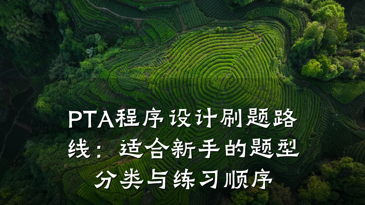 PTA程序设计刷题路线:适合新手的题型分类与练习顺序