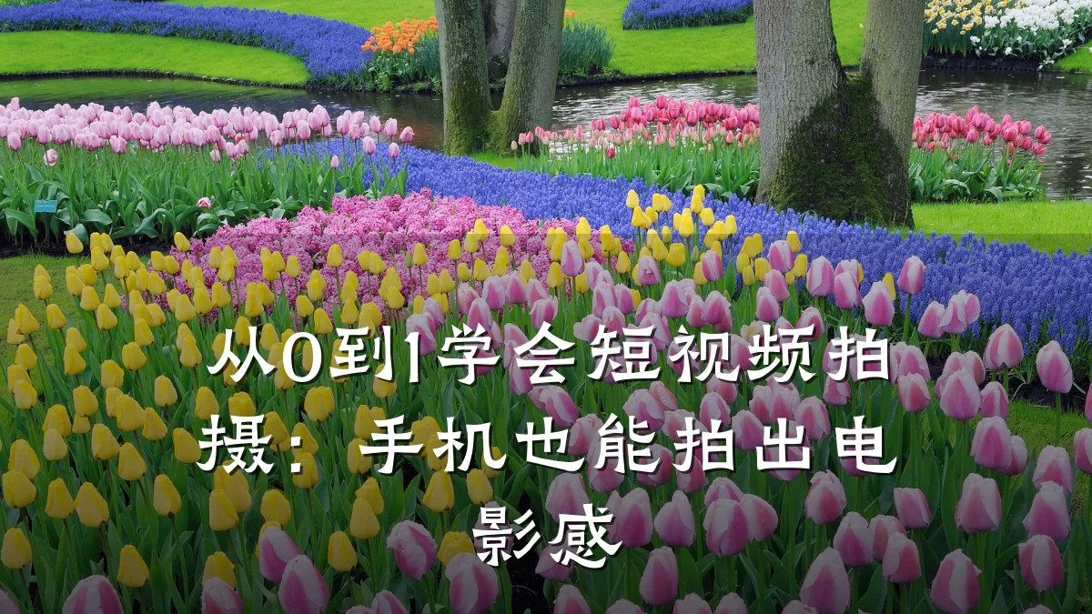 从0到1学会短视频拍摄:手机也能拍出电影感