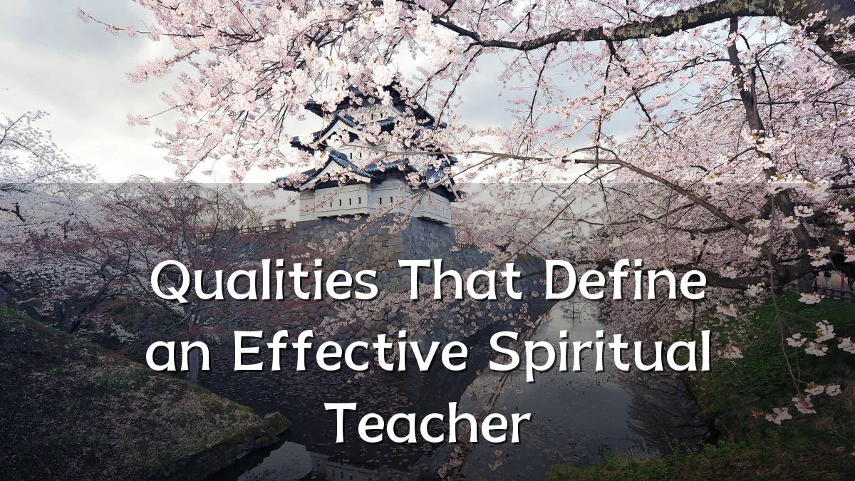 Qualities That Define an Effective Spiritual Teacher