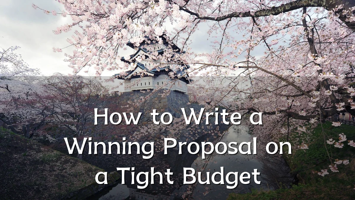 How to Write a Winning Proposal on a Tight Budget