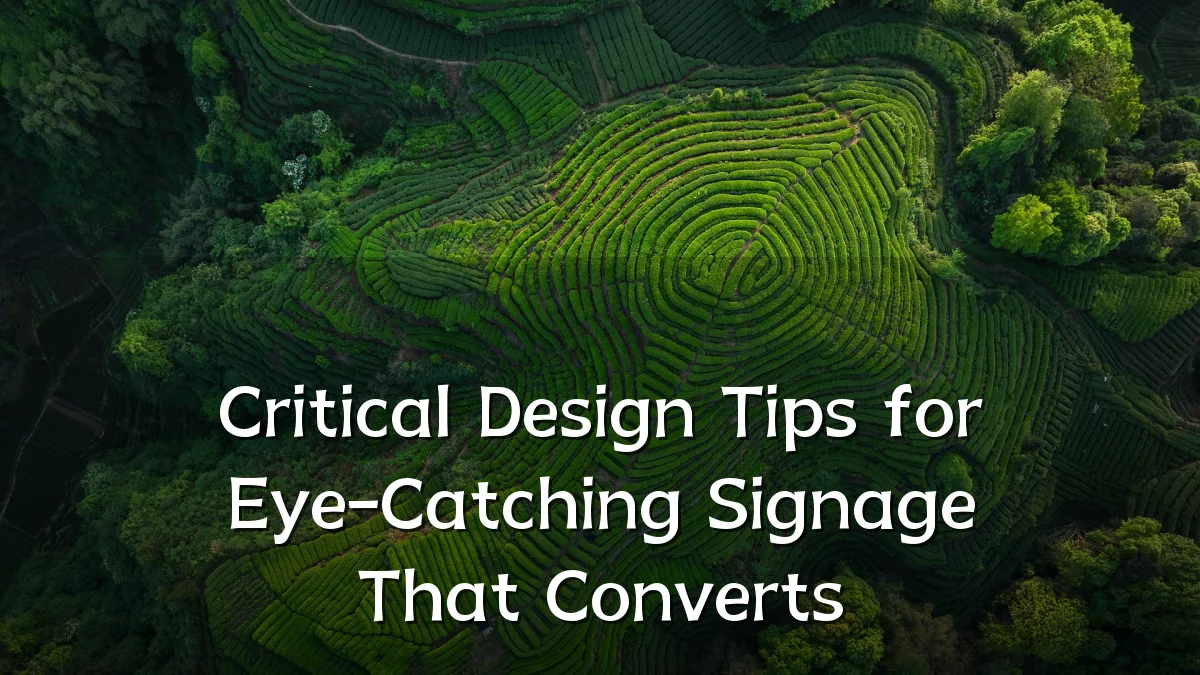 Critical Design Tips for Eye-Catching Signage That Converts