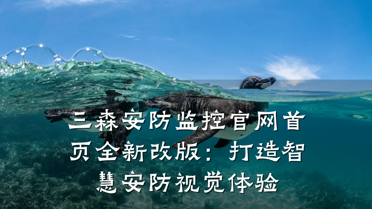 三森安防监控官网首页全新改版:打造智慧安防视觉体验